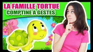 La famille Tortue  Comptines à gestes pour bébé  Titounis [upl. by Dachi]