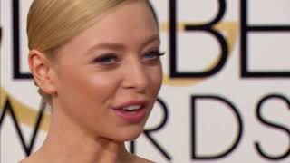 Portia Doubleday Fashion  Golden Globes 2016 [upl. by Denney]