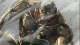 Attack On Titan Season 2  Reiner and Bertholdts Transformation Reveal Dub [upl. by Tooley743]