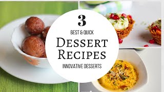 3 Best Indian Dessert Recipes  Indian Sweets  Diwali Recipes  Compilation4 [upl. by Laniger]