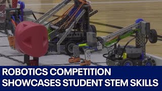 Hutto ISD robotics competition showcases student STEM skills  FOX 7 Austin [upl. by Ardnuhsed]