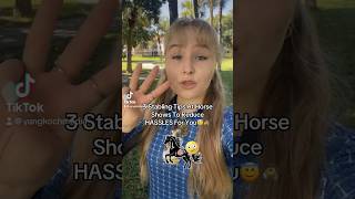 3 Stabling Tips At Horse Shows To Reduce HASSLES For You😇🐴🥇 equestriantips horseshow horsegirl [upl. by Leid]