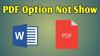 Pdf Not Show In Ms Word  Ms Word Pdf File Not Show [upl. by Sparks]