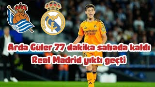 💥 Arda Güler 77 dakika sahada kaldı Real Madrid yıktı geçti Arda Güler penaltı kazandırdı [upl. by Crispas]