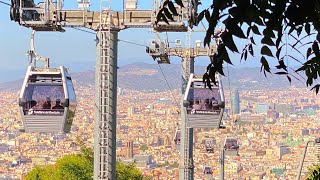 Riding Teleferic De Montjuic  360 Degree  5k  VR Experience [upl. by Marlin]