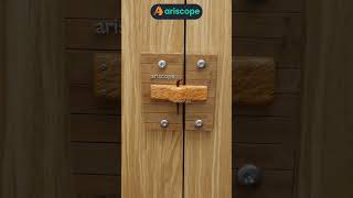 Clever Sliding Wooden Door Latch with Extra Metal Pin Security [upl. by Bocoj350]