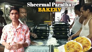 Sheermal Paratha Making Process In Kolkata Gems Bakery  Indian Food  Food [upl. by Baecher106]