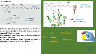 CAP 06  EXER 47  FuvestSP Uma das propriedades que determina a maior ou menor concentração de [upl. by Read]