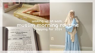 ౨ৎ ideal muslimah morning routine  prepping for 2024 tafsir Qur’an lectures reading [upl. by Pinelli216]