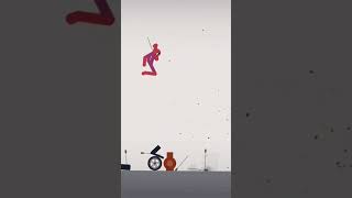 Stickman dismounting game subscribe ytshorts [upl. by Trammel717]