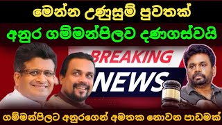 🔴breaking News අනුරගෙන් ගම්මන්පිලට පාඩමක්  Anura kumara dissanayaka  udaya gammanpila [upl. by Iy433]