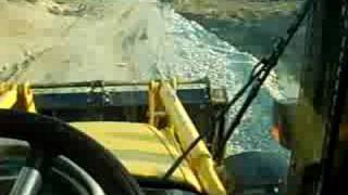 driving with new Komatsu WB 97 S backhoe to work [upl. by Enilada]