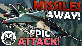 Fighter Jet ANNIHILATES Everything In SIGHT  Stormworks Gameplay [upl. by Teyut316]