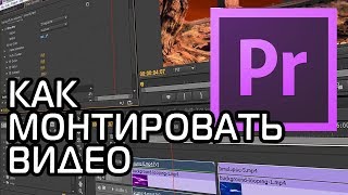 КАК МОНТИРОВАТЬ ВИДЕО  Adobe Premiere Pro Урок 1 [upl. by Jordain]