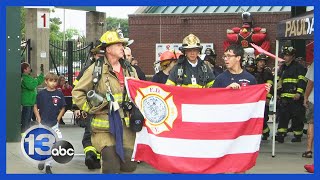 Annual stair climb honors firefighters who responded on 911 [upl. by Conroy]