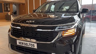 NEW KIA SELTOS HTX BLACK DETAILED REVIEW [upl. by Yevre]