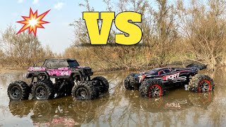 Bigfoot RC Car vs XLF X03 RC Car  RC Car 4x4 vs 6x6  Remote Control Car [upl. by Fellows]