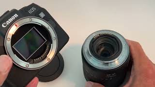 How to attach the RF 24105mm Lens to Canon EOS RP Mirrorless Camera [upl. by Tabina]