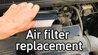 How to replace a air filter on a Suzuki SX4 [upl. by Ssor]