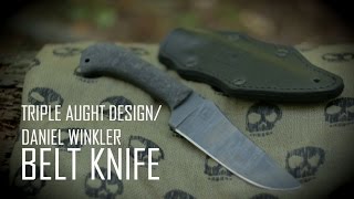 Black Scout Reviews  Winkler Belt Knife  Triple Aught Design Edition [upl. by Yroger]