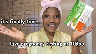 Live pregnancy test  clomid cycle  Ttc [upl. by Maida763]