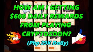 HOW TO EARN 600 Php 29k FROM CRYPTOZOON [upl. by Nnaira]