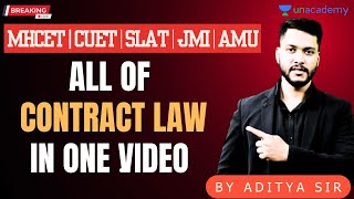 Legal Reasoning  All of Contract Law  MHCET  CUET  JMI  AMU  SLAT [upl. by Einhapets]