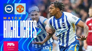 HIGHLIGHTS  Brighton v Manchester United  Premier League [upl. by Irehc]