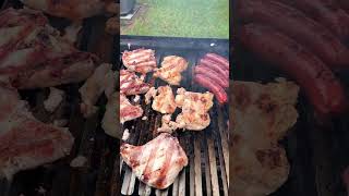 Asado Santa Maria grill cooking bbq firegrill steak grilling cooking shorts beer carnivore [upl. by Lindner852]