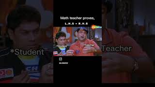 My maths teacher  LHS equal to RHS  hence proved funny chetanthebackbencher mathproject [upl. by Vale]