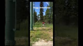 Slight overshoot mtb sendit oldbikes alaska [upl. by Acire]