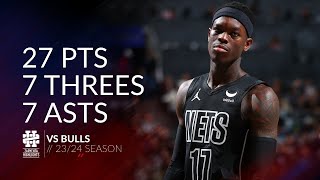 Dennis Schroder 27 pts 7 threes 7 asts vs Bulls 2324 season [upl. by Vallery]