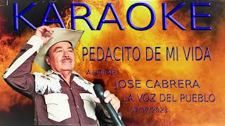 pedacito de mi vida karaoke [upl. by Milissa677]