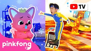 The Floor is Lava Compilation  🆘 Super Solver Sammy  NonStop Watching  Pinkfong Official [upl. by Bartko]