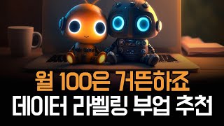 가장 현실적인 재택부업으로 한달에 월 100 이상 버는법 데이터 라벨링 부업 [upl. by Lucchesi]