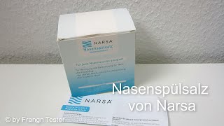 Nasenspülsalz  Naschendusche  von Narsa [upl. by Darton]