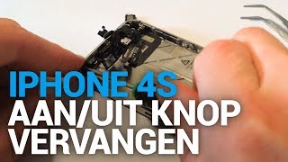 iPhone 4s aan en uit knop kabel vervangen  Fixjenl [upl. by Eillat894]