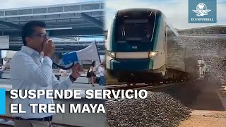 Tren Maya anuncia suspensión de servicio por lo que resta del año [upl. by Tnemelc]