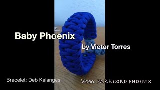 The Baby Phoenix Paracord Bracelet design by Victor Torres 4strand [upl. by Hillhouse]