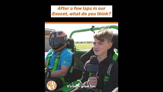 Passengers reactions after a few laps in our MEV Exocet [upl. by Ilil]