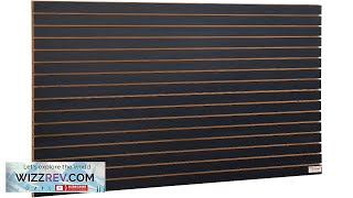 VEVOR Slatwall Panels 4 ft x 2 ft Black Garage Wall Panels Review [upl. by Eihtur]