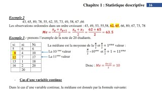 Biostatistique  Statistique descriptives première année médecine part 2 [upl. by Ennaillij]