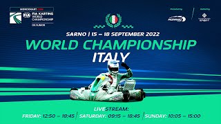 FIA Karting World Championship 2022 Ok  Junior Saturday livestream [upl. by Boonie165]