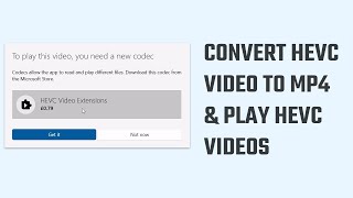 How to Play HEVC Videos Convert HEVC video to MP4 with Handbrake  2023 [upl. by Belva]