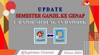 Cara Update Semester Ganjil Ke Genap ERapor SD  Dapodik [upl. by Eimia93]