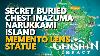 Narukami Island Secret Dig Buried Chest Genshin Impact Inazuma [upl. by Huntington]