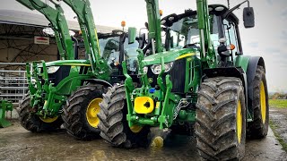 John Deere 6120M and 6R 150 Loader Tractors REVIEW [upl. by Enaasiali]