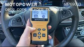 MOTOPOWER MP69033 Car OBD2 Scanner Code Reader Engine Fault Code Reader Scanner CAN Diagnostic Scan [upl. by Joost]