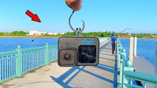 Tossed a GoPro Under a Fishing Pier and Saw Something Crazy [upl. by Minnie154]