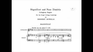 Herbert Howells  Magnificat Collegium Regale with Score [upl. by Lind]